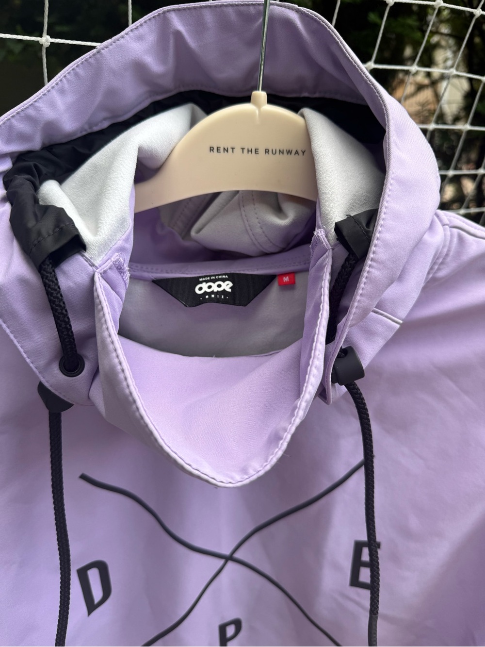 DOPE Lavender Pullover Anorak with Black Accents - Picture 4 of 7